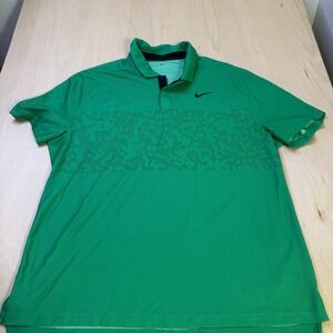 Nike Dri-FIT ADV Tiger Woods‎ Collection Golf Polo Shirt Green Mens